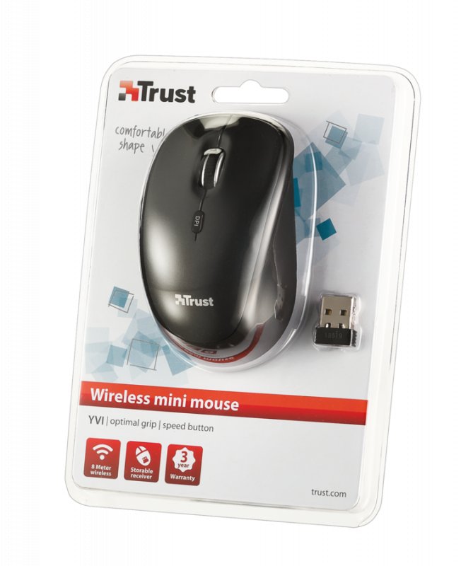myš TRUST Yvi Wireless Mini Mouse - obrázek č. 4