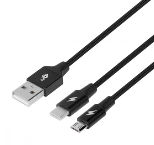 TB Touch kabel 2v1, USB-A na USB-C a micro USB - obrázek produktu