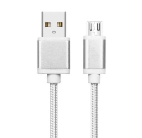 TB Touch USB - micro USB kabel, 2m, stříbrný - obrázek produktu