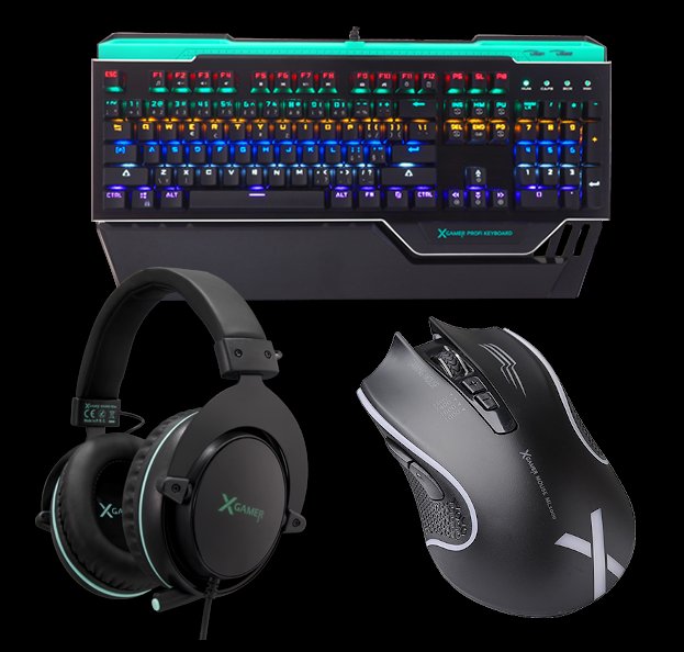 X-Gamer akční set klávesnice + sluch. + myš ML1000 zdarma - obrázek produktu
