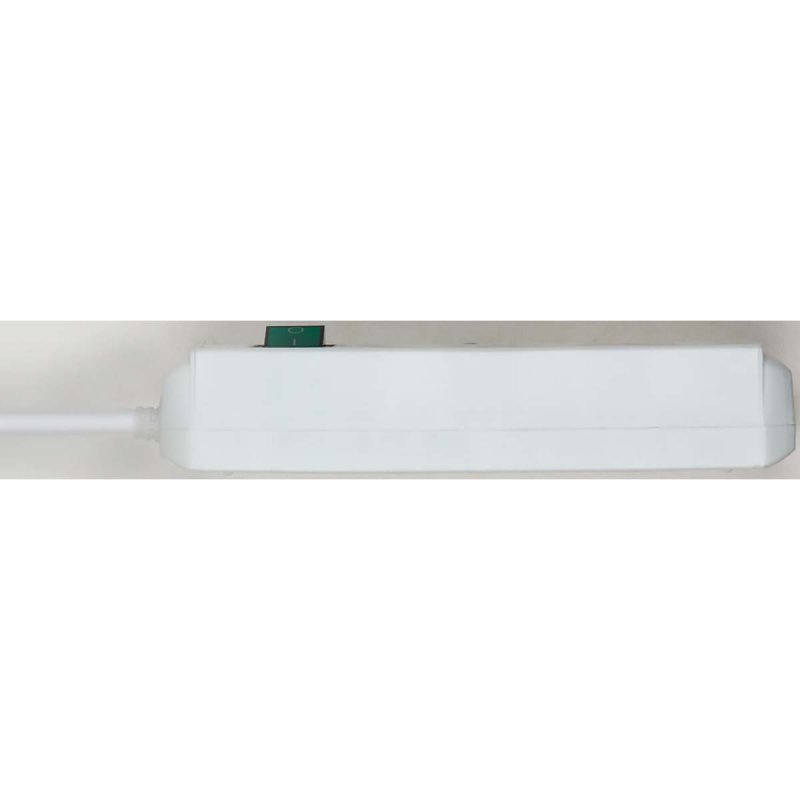 Eco-Line 3cestný napájecí proužek (zásuvkový blok s vyšší ochranou proti dotyku, spínač, 1,50 m kabel) Bílá TYPE F 1152320015 - obrázek č. 3