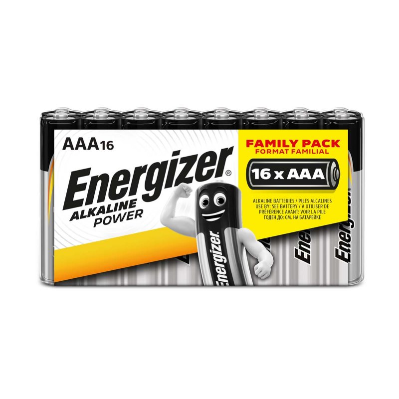 Alkalické baterie AAA | 1.5 V | 16-smršťovací balení - obrázek produktu