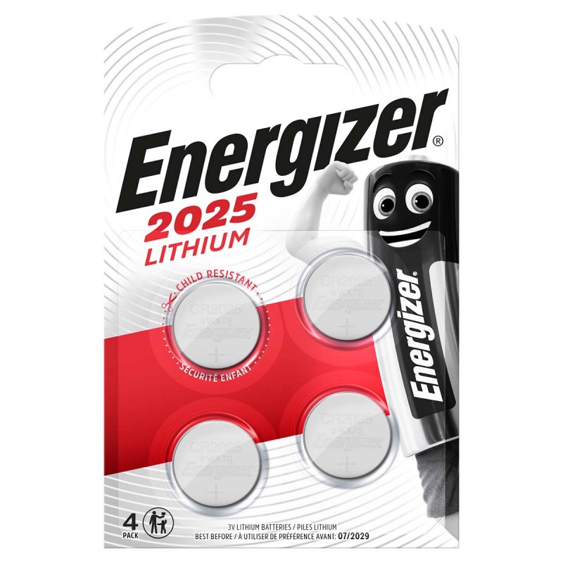 Lithium Button Cell CR2025 baterie | 3 V DC | 4-Blistr | Stříbrná - obrázek produktu