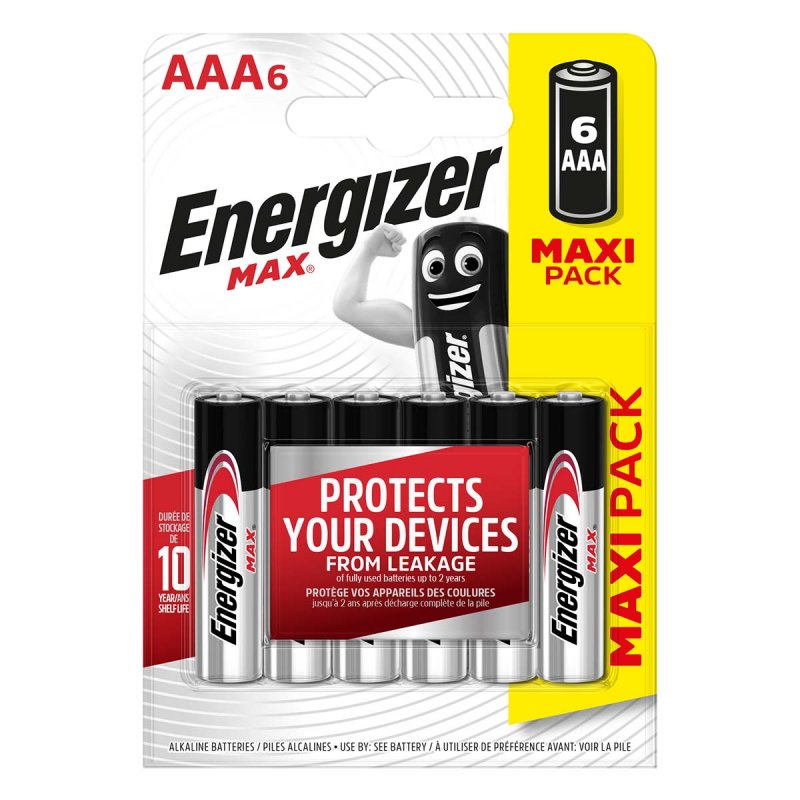 Alkalické baterie AAA | 1.5 V DC | 6-Blistr - obrázek produktu