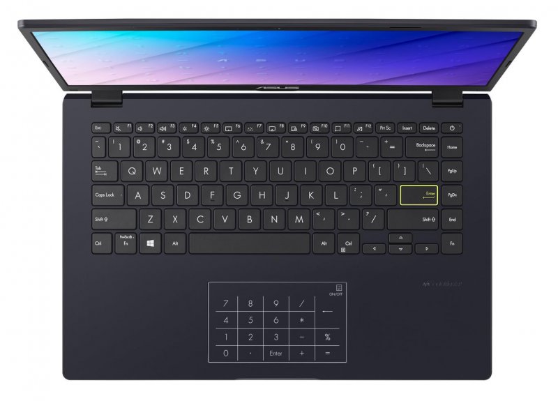 ASUS Laptop E410MA - 14" FHD/ Celeron N4020/ 4GB/ 128GB SSD/ W10 Home in S Mode (Peacock Blue/ Plastic) - obrázek č. 5
