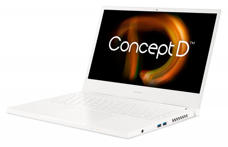 Acer ConceptD 3/ CN314-73G-77W0/ i7-11800H/ 14"/ FHD/ 16GB/ 1TB SSD/ RTX 3050 Ti/ W11P/ White/ 3R - obrázek č. 2