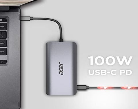 Acer 12in1 USB-C dongle (USB,HDMI,PD,CD,DP,RJ45) - obrázek č. 3