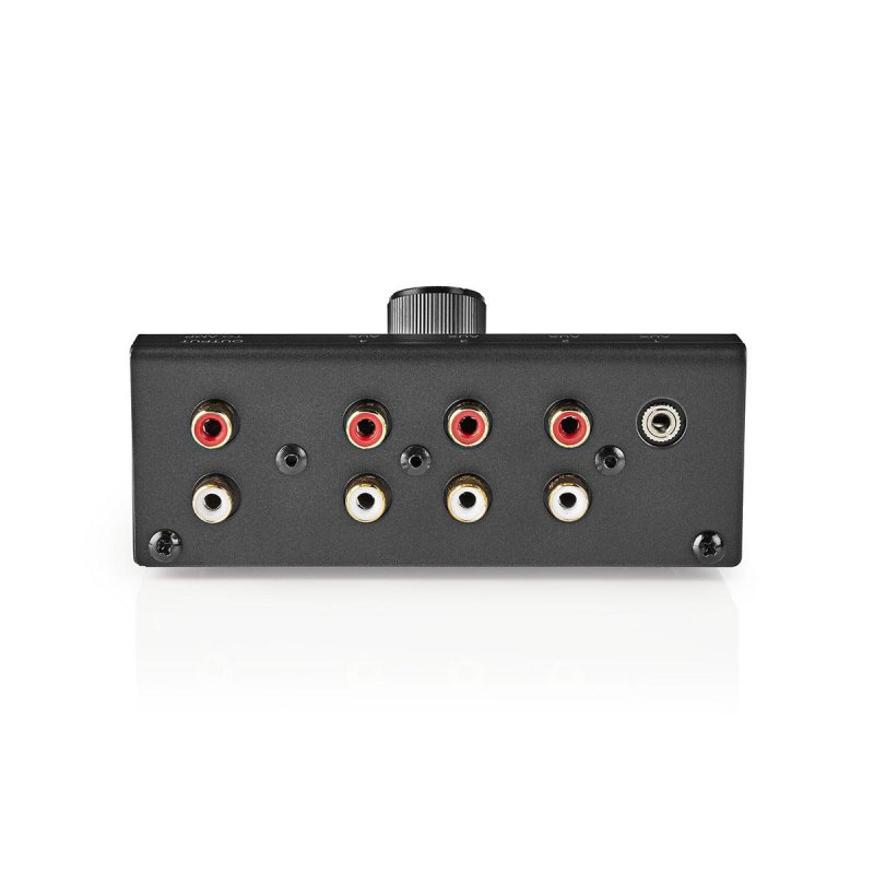 Analogový Audio Přepínač | 4 Porty port(s) | Vstupní konektor: 1x 3,5 mm / 3x (2x RCA Zásuvka) | Výstupní konektor: 1x (2x RCA Z - obrázek č. 2