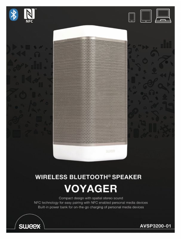 Bluetooth Reproduktor 2.0 Voyager 20 W Bílá/Antracit - obrázek č. 8