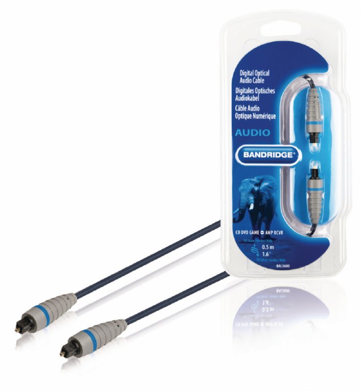 Digitální Audio Kabel Toslink (M) - Toslink (M) 0.50 m Modrá - obrázek produktu