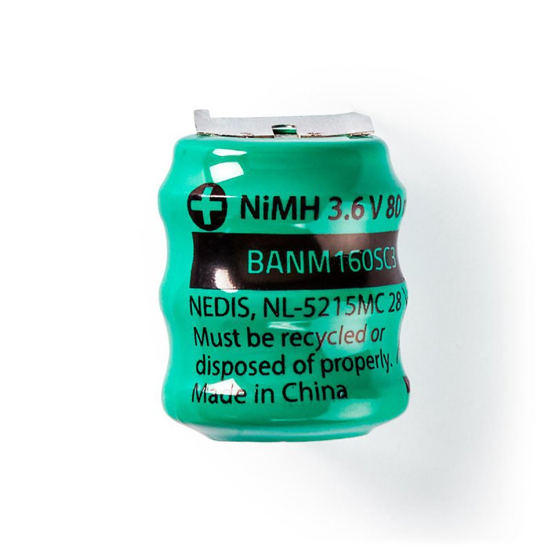 Dobíjecí Ni-MH baterie | 3.6 V | 80 mAh | Pájecí Kolík | 1-Polybag - obrázek č. 1
