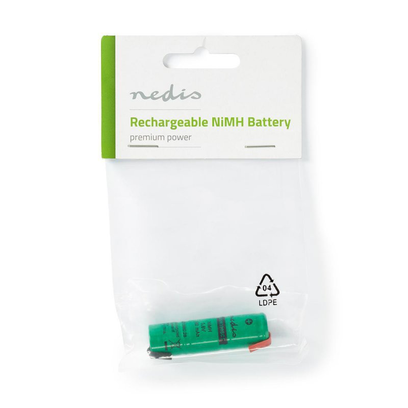 Dobíjecí Ni-MH baterie | 3.6 V | 300 mAh | Pájecí Jazýčky | 1-Polybag - obrázek č. 1
