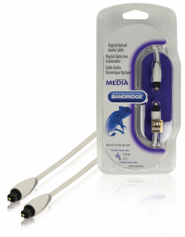 Digitální Audio Kabel Toslink (M) - Toslink (M) 1.00 m Bílá - obrázek produktu