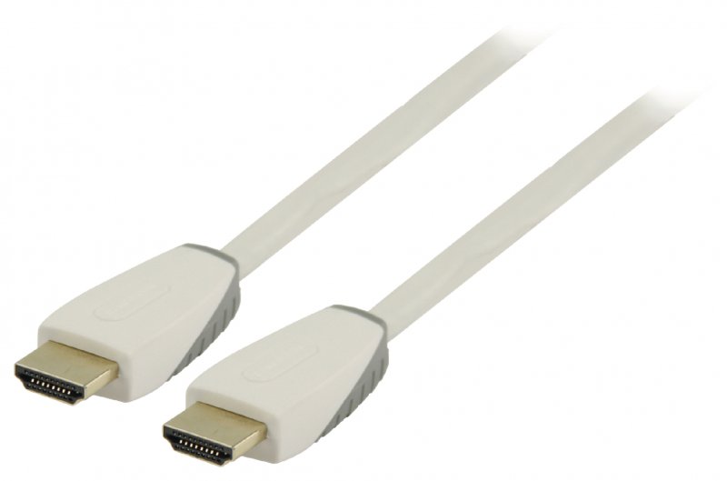 High Speed HDMI Kabel s Ethernetem HDMI Konektor - HDMI Konektor 1.00 m Bílá - obrázek č. 2
