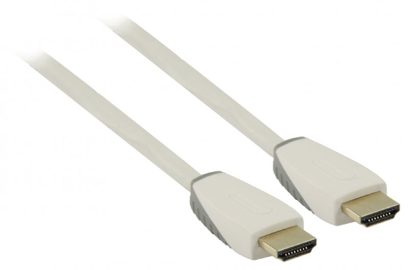 High Speed HDMI Kabel s Ethernetem HDMI Konektor - HDMI Konektor 2.00 m Bílá - obrázek č. 3