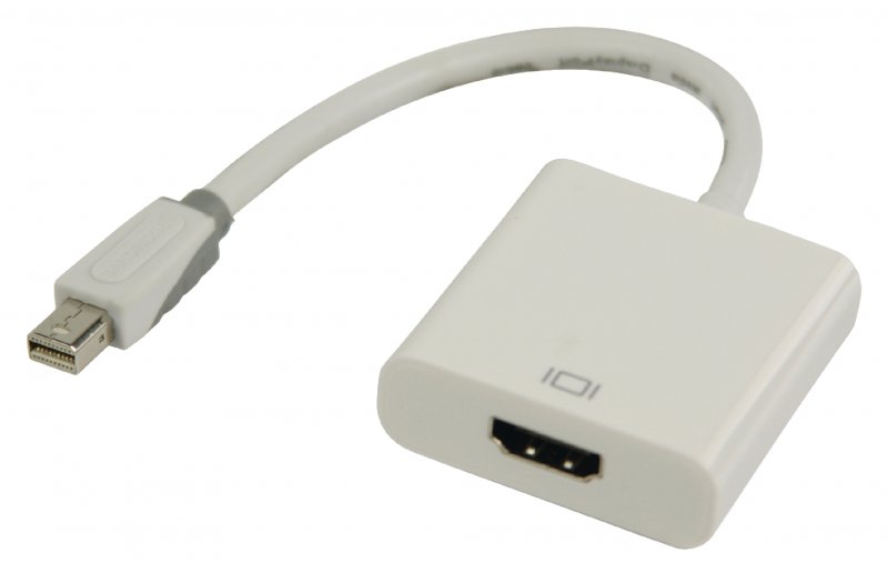 Kabel Mini DisplayPort Mini DisplayPort Zástrčka - HDMI Zásuvka 0.20 m Bílá - obrázek č. 2
