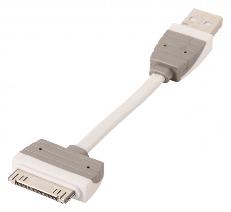 Synchronizační a Nabíjecí Kabel Apple Dock 30kolíkový - USB A Zástrčka 0.10 m Bílá BBM39100W01 - obrázek č. 1