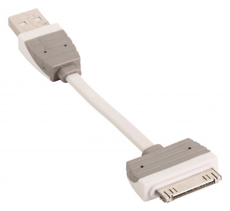 Synchronizační a Nabíjecí Kabel Apple Dock 30kolíkový - USB A Zástrčka 0.10 m Bílá BBM39100W01 - obrázek č. 2