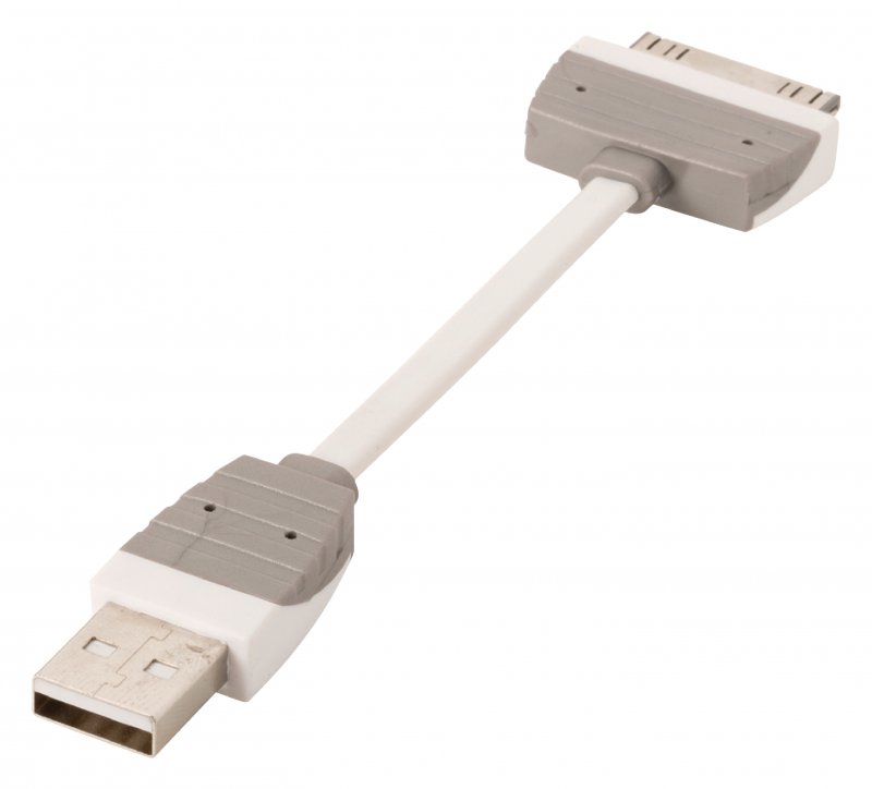 Synchronizační a Nabíjecí Kabel Apple Dock 30kolíkový - USB A Zástrčka 0.10 m Bílá BBM39100W01 - obrázek č. 5