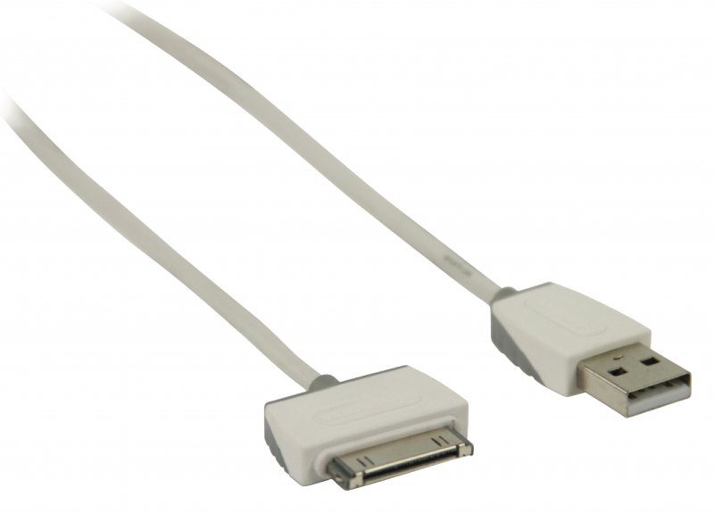 Synchronizační a Nabíjecí Kabel Apple Dock 30kolíkový - USB A Zástrčka 2.00 m Bílá - obrázek č. 3