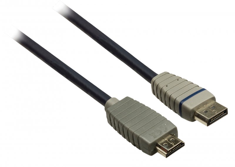 Kabel DisplayPort DisplayPort Zástrčka - HDMI Konektor 2.00 m Modrá - obrázek č. 2