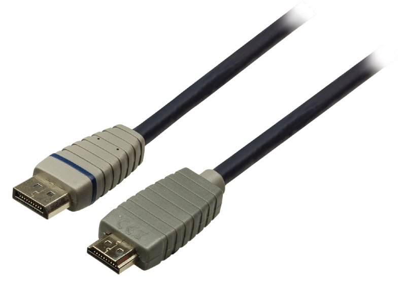 Kabel DisplayPort DisplayPort Zástrčka - HDMI Konektor 2.00 m Modrá - obrázek č. 1