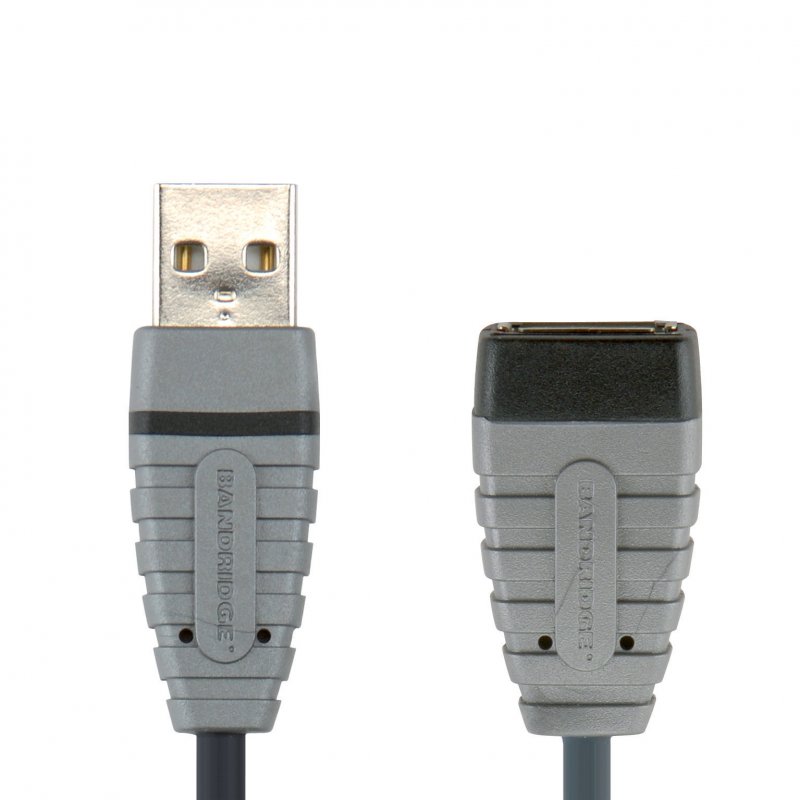 Prodlužovací Kabel USB 2.0 USB A Zástrčka - USB A Zásuvka Kulatý 4.50 m Modrá - obrázek č. 1