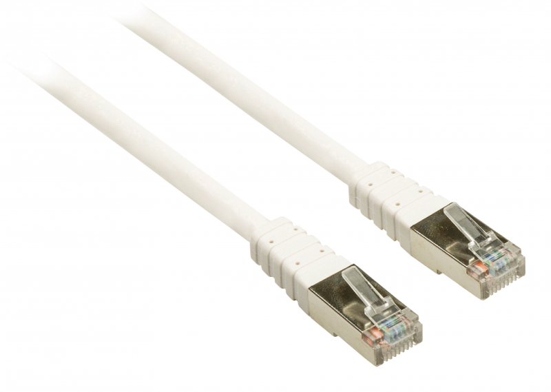 Síťový Kabel CAT6 F/UTP RJ45 (8P8C) Zástrčka - RJ45 (8P8C) Zástrčka 0.50 m Bílá - obrázek produktu