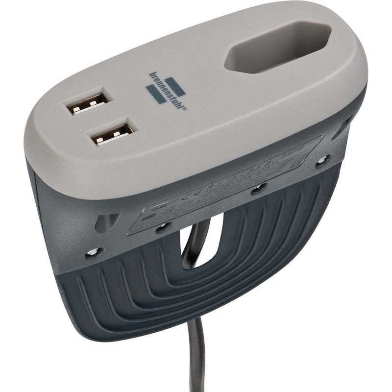 Zásuvka na pohovku Estilo s funkcí USB nabíjení (gaučová zásuvka s 1x Euro zásuvkou a 2x USB nabíječkou, zásuvka na postel s mon - obrázek produktu
