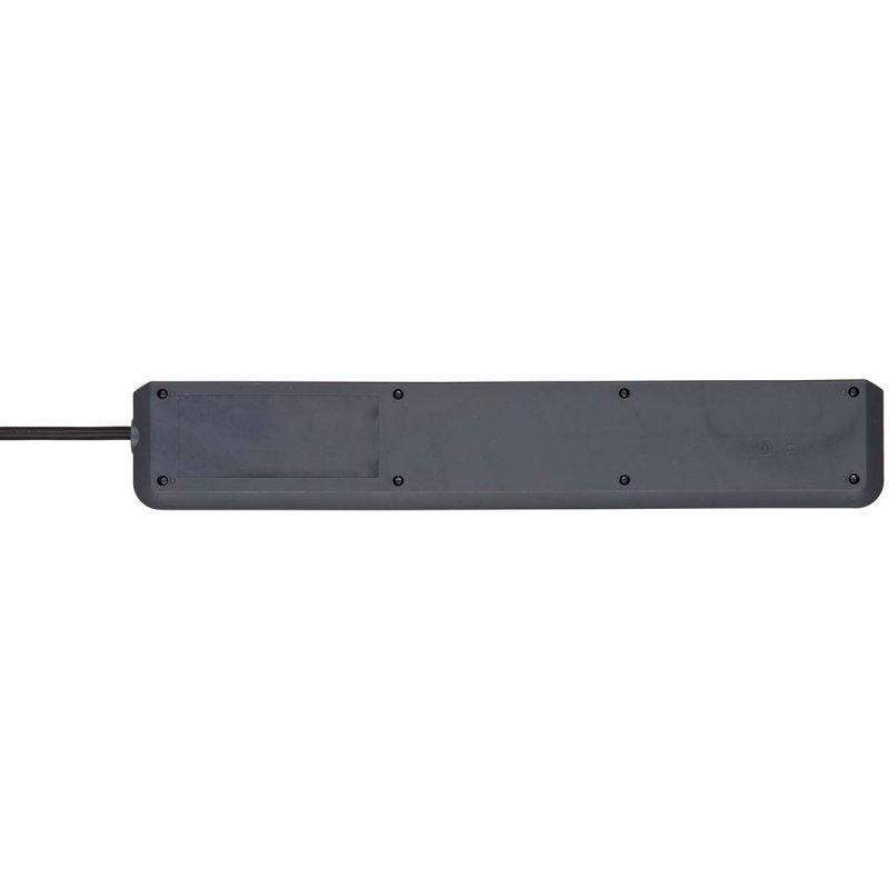 Secure-Tec zásuvková lišta 6cestná s přepěťovou ochranou, 2m kabel a vypínač, šedá (BN-1159540366) - obrázek č. 2