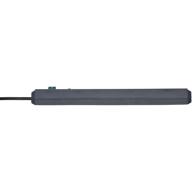 Secure-Tec zásuvková lišta 6cestná s přepěťovou ochranou, 2m kabel a vypínač, šedá (BN-1159540366) - obrázek č. 4