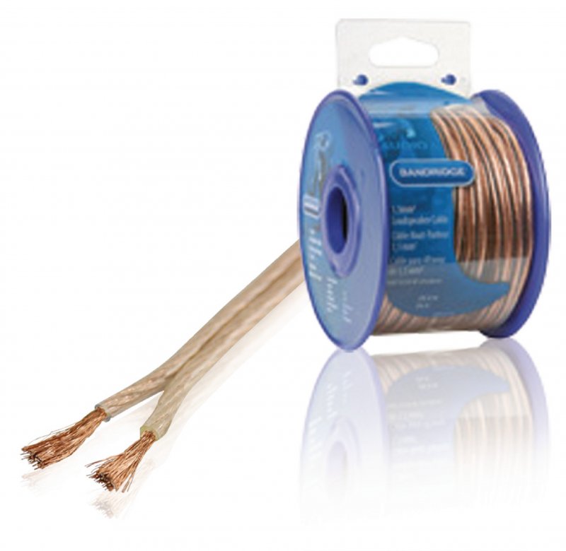 Kabel Reproduktoru na Cívce 2x 1.50 mm² 20.0 m Transparentní - obrázek produktu