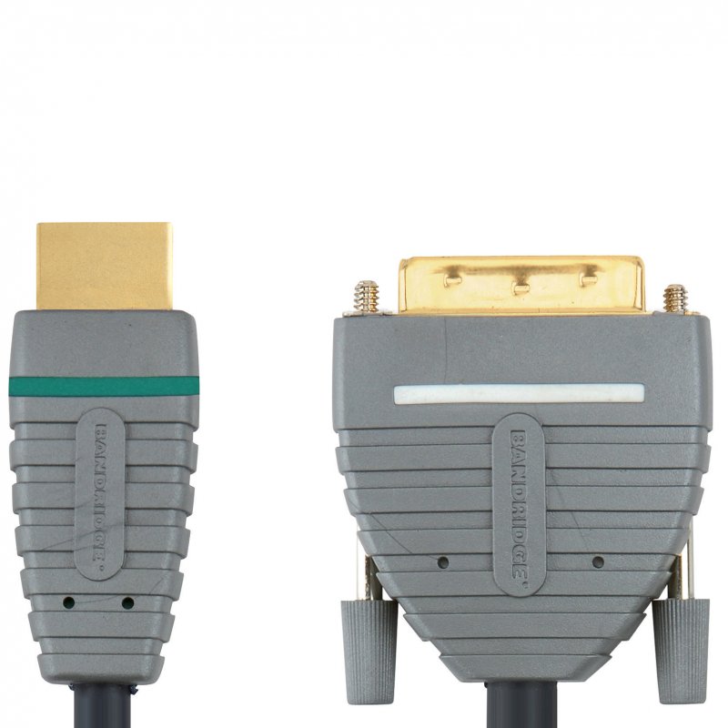 High Speed HDMI Kabel HDMI Konektor - DVI-D 24+1p Zástrčka 5.00 m Modrá - obrázek č. 3