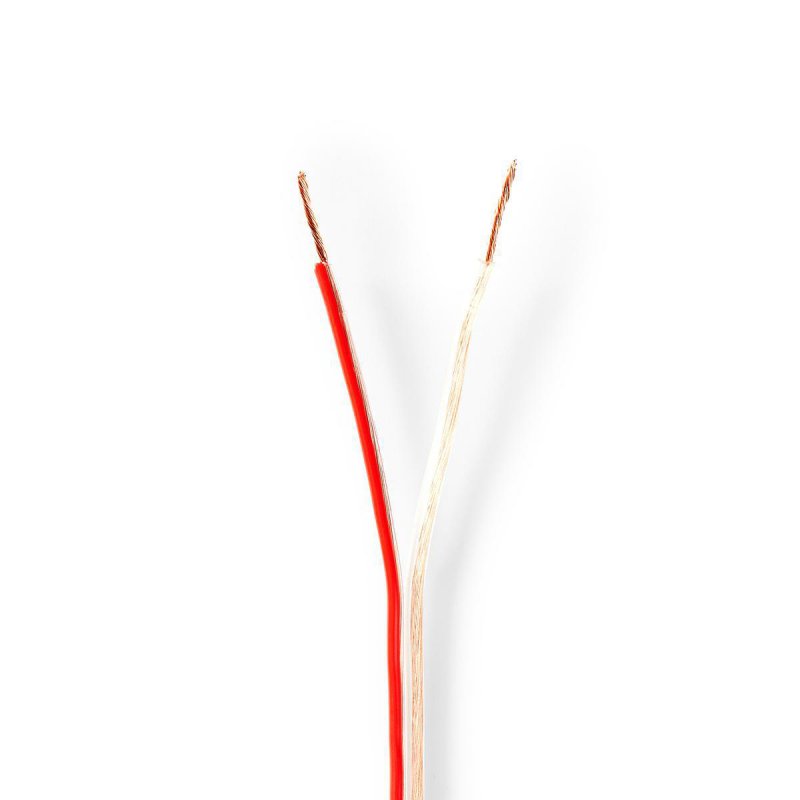 Repro kabel | 2x 0.75 mm² | Měď | 25.0 m | Kulatý | PVC | Transparentní | Role - obrázek produktu