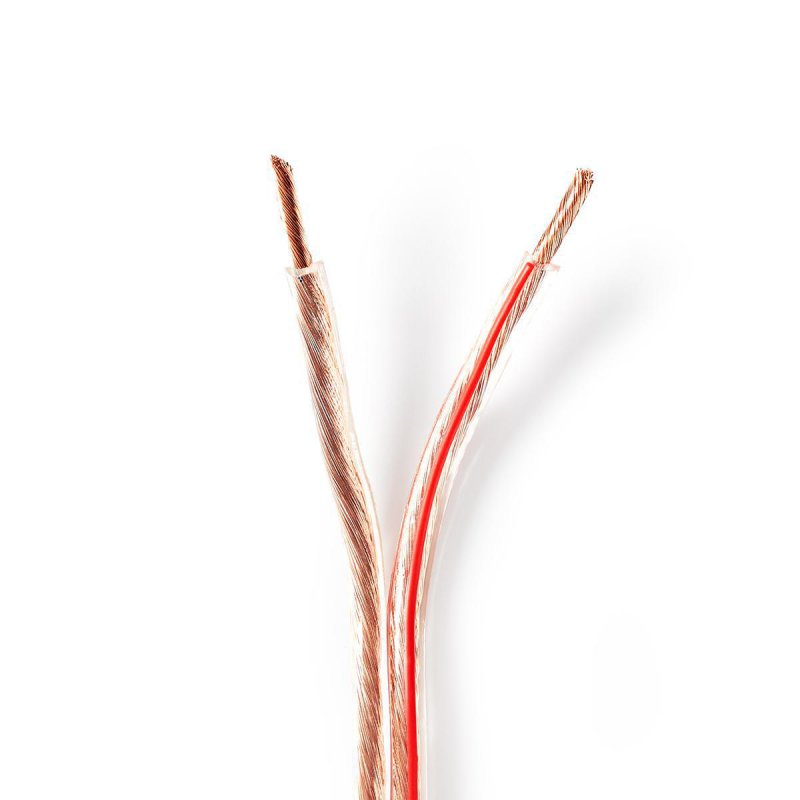 Repro kabel | 2x 4.00 mm² | Měď | 50.0 m | Kulatý | PVC | Transparentní | Role - obrázek produktu