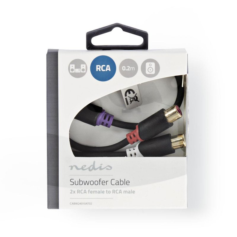 Kabel k Subwooferu | RCA Zástrčka  CABW24010AT02 - obrázek č. 2