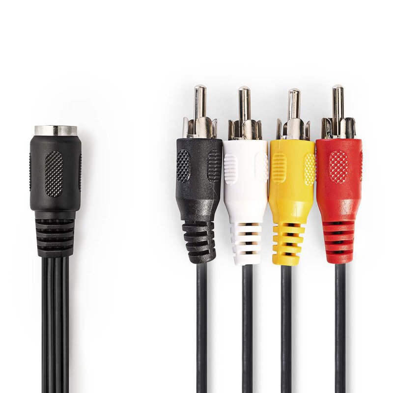 DIN Audio Kabel | DIN 5pinová Zásuvka  CAGP20475BK02 - obrázek produktu