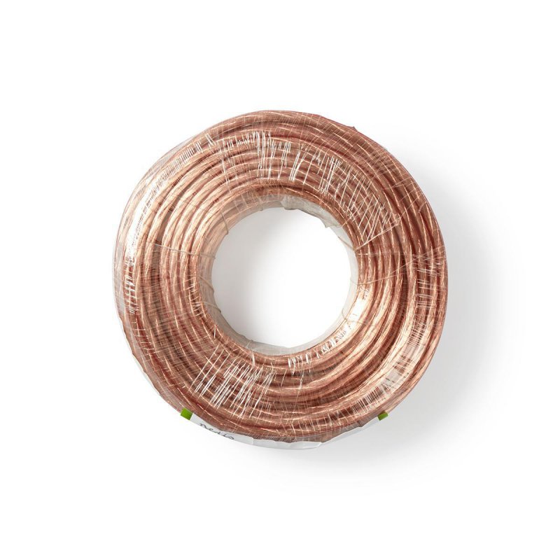 Repro kabel | 2x 6.00 mm² | CCA | 15.0 m | Kulatý | PVC | Transparentní | Zabaleno - obrázek č. 2