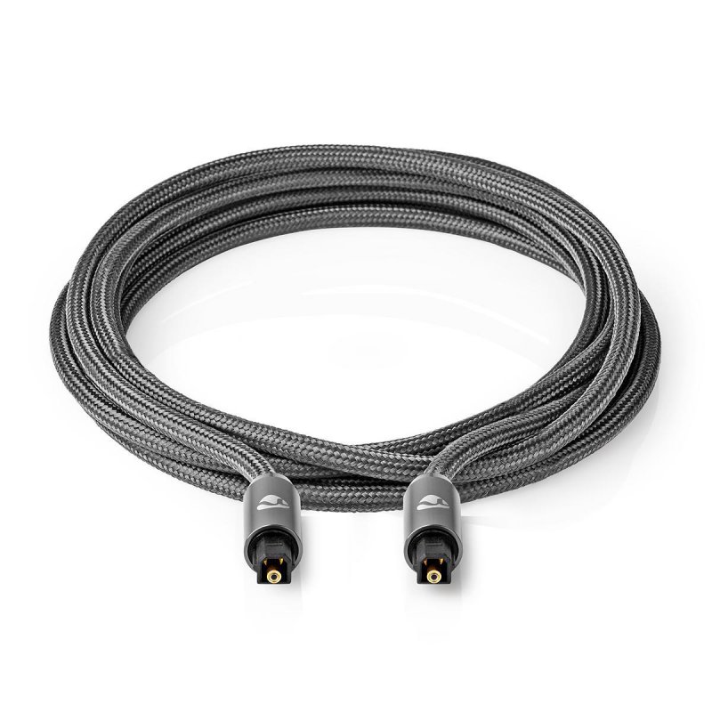 Optický audio kabel | TosLink Zástrčka  CATB25000GY10 - obrázek č. 2