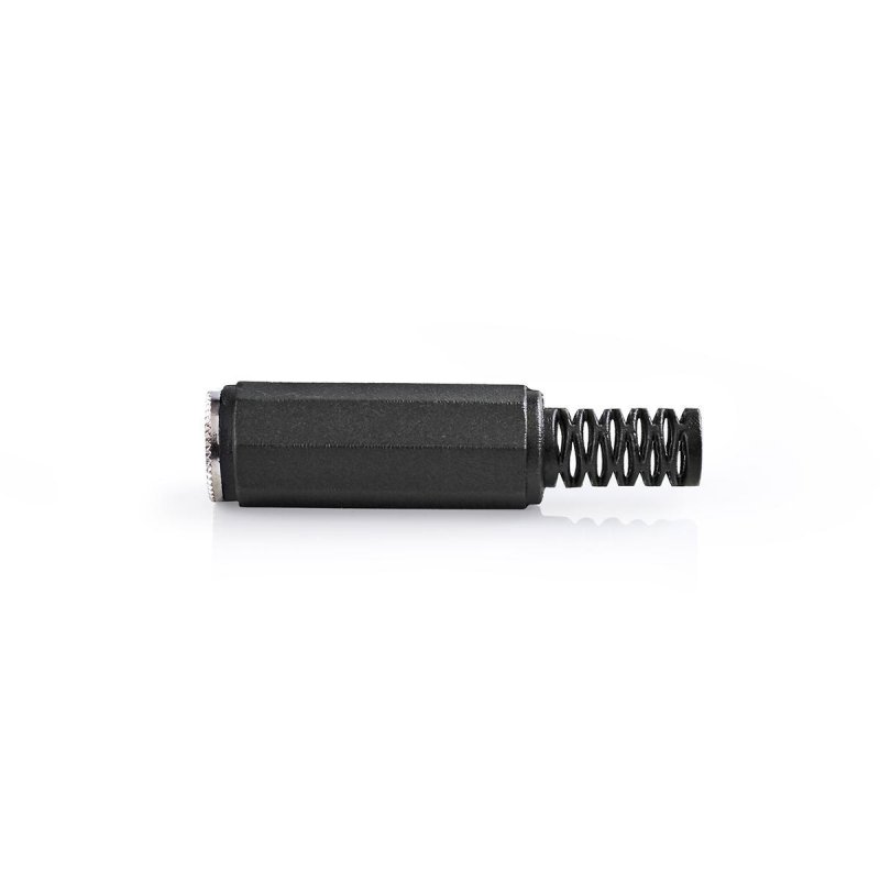 Audio konektor | Přímý | Zásuvka | Poniklované | Pájecí | Průměr vstupního kabelu: 4.0 mm | PVC | Černá | 25 kusů | Plastový Sáč - obrázek produktu