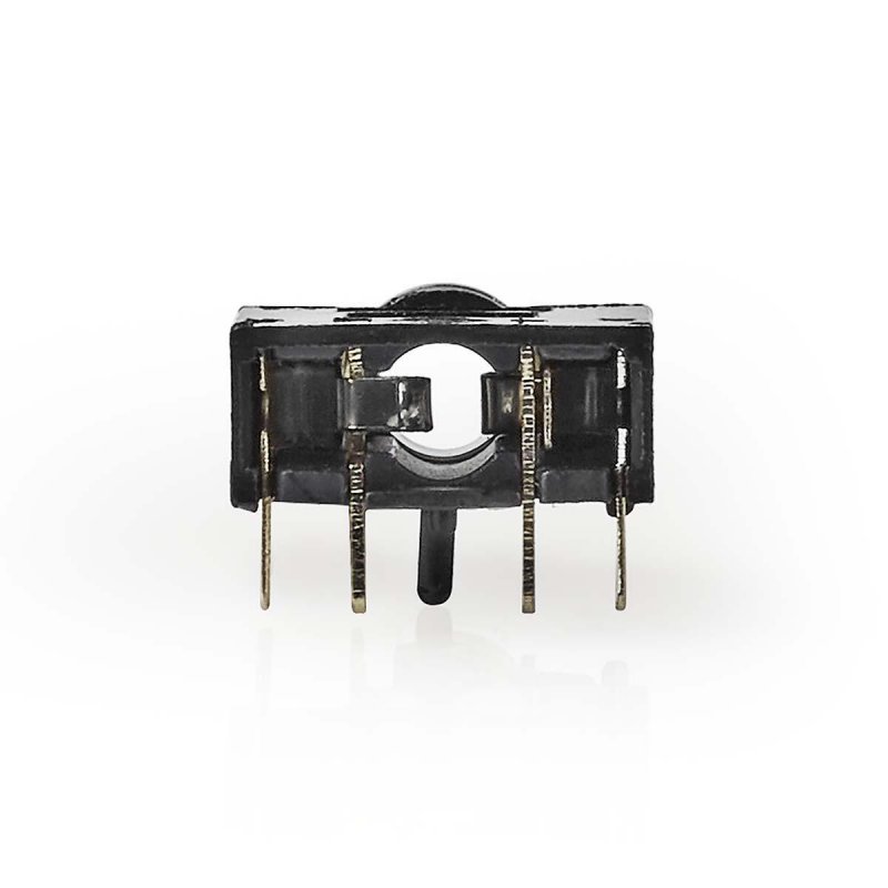 Audio konektor | Úhlový | Zásuvka | Poniklované | Pájecí | PVC | Černá | 25 kusů | Plastový Sáček - obrázek č. 3