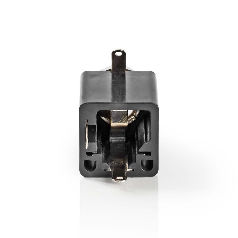 6.35 mm Konektor | Přímý | Zásuvka | Poniklované | Krabička | Průměr vstupního kabelu: 6.0 mm | PVC | Černá | Plastový Sáček | 2 - obrázek č. 3