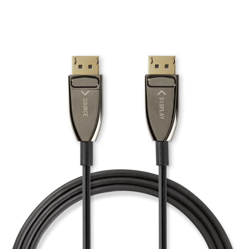Active Optical DisplayPort kabel | DisplayPort 1.4 | DisplayPort Zástrčka | DisplayPort Zástrčka | 32.4 Gbps | 10.0 m | Kulatý | - obrázek č. 2