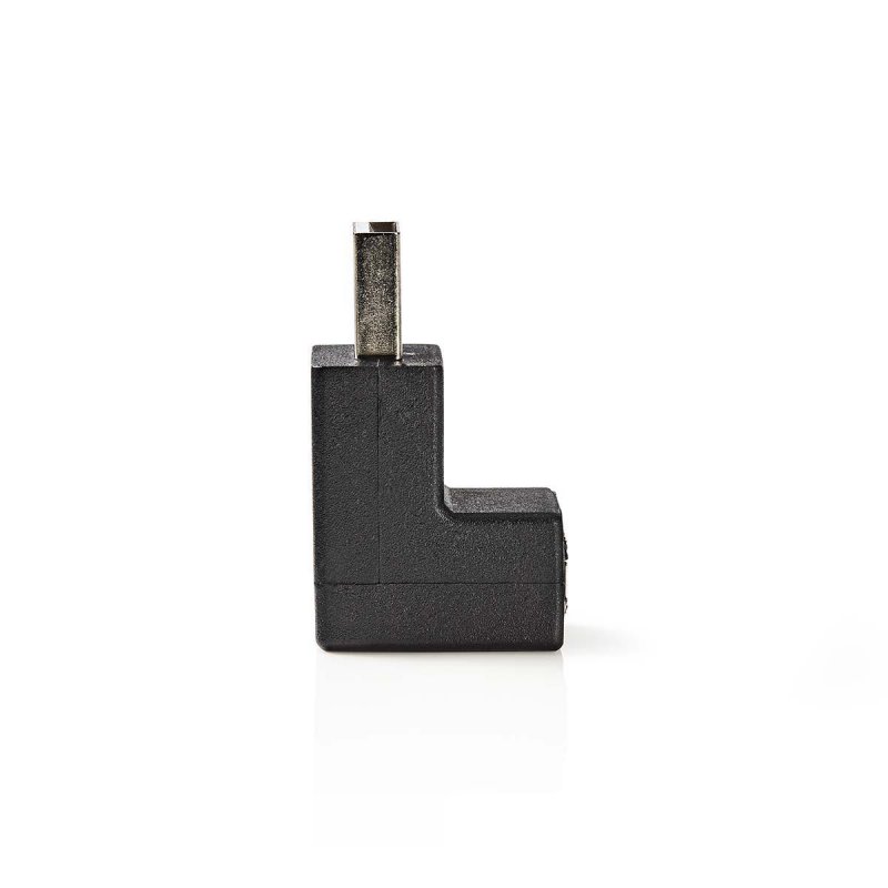 USB-A Adaptér | USB 2.0 | USB-A Zástrčka | USB-A Zásuvka | 480 Mbps | Kulatý | Poniklované | PVC | Černá | Obálka - obrázek č. 1