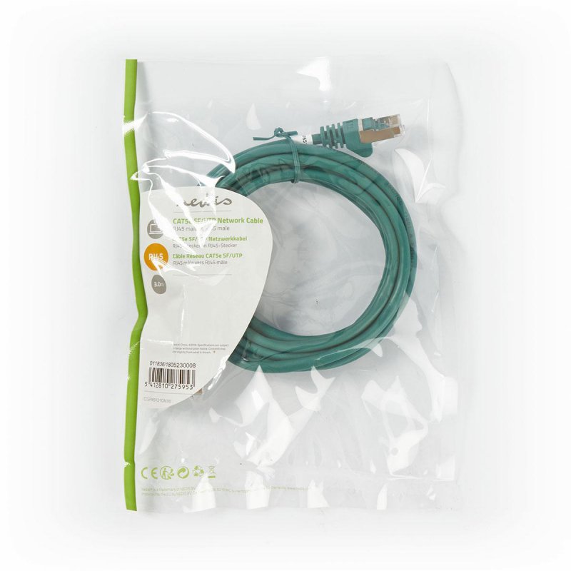 Síťový kabel CAT5e | SF / UTP  CCGP85121GN30 - obrázek č. 3