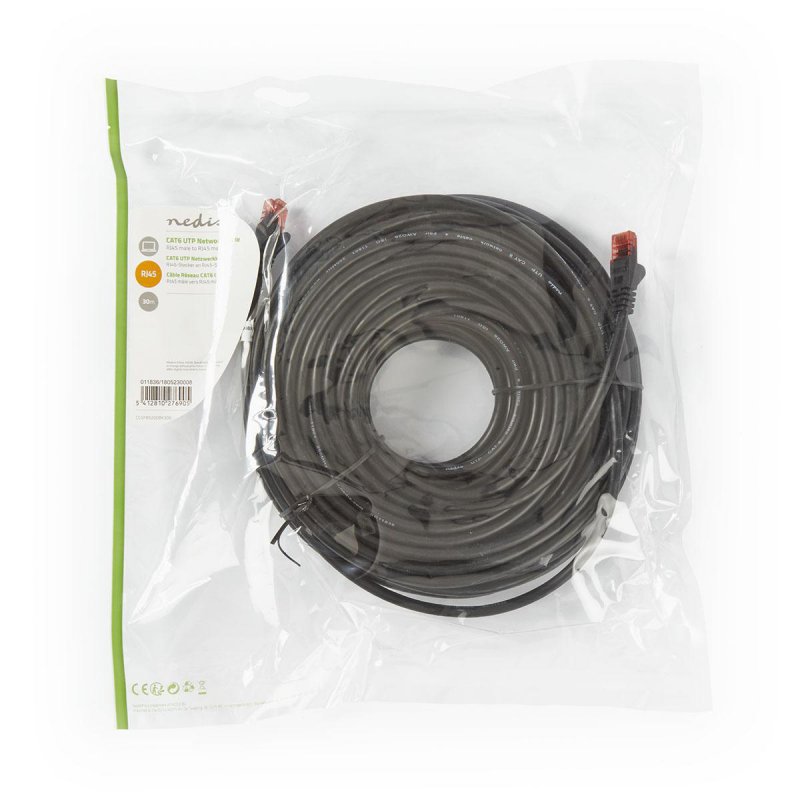 Síťový kabel CAT6 | RJ45 Zástrčka  CCGP85200BK300 - obrázek č. 3