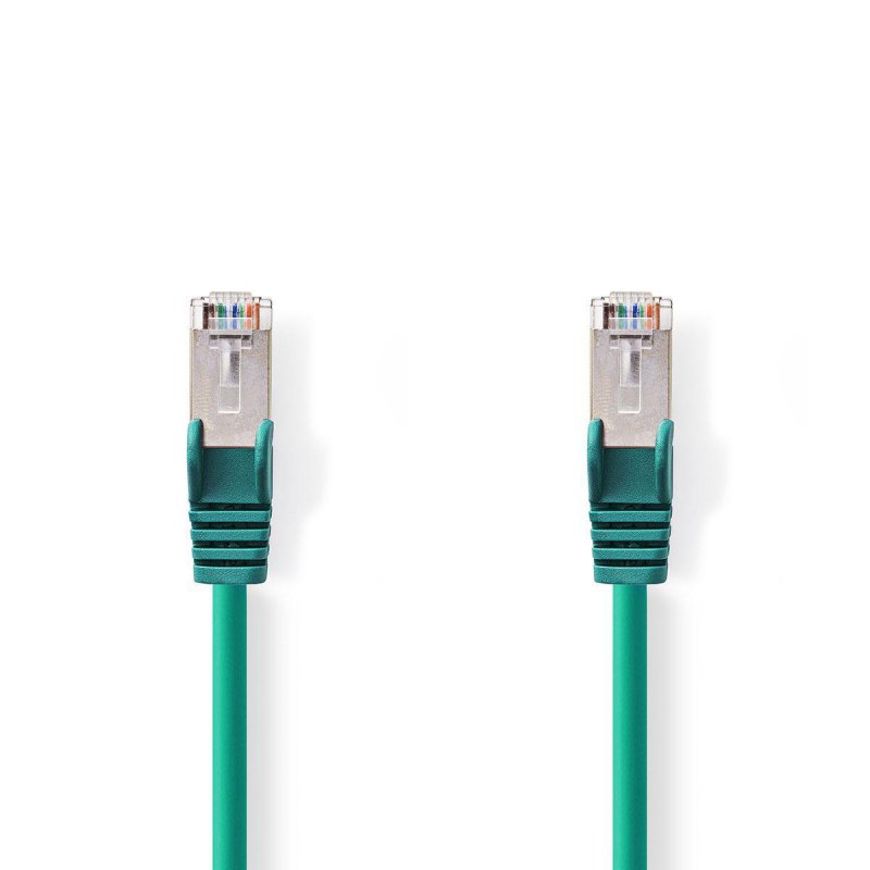 Cat 6 kabel | RJ45 Zástrčka | RJ45 Zástrčka | S / FTP | 0.15 m | Kulatý | LSZH | Zelená | Obálka - obrázek č. 1