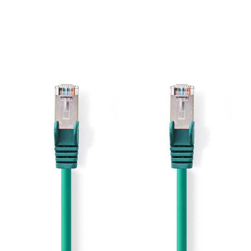 Cat 6 kabel | RJ45 Zástrčka | RJ45 Zástrčka | S / FTP | 30.0 m | Kulatý | LSZH | Zelená | Plastový Sáček - obrázek produktu