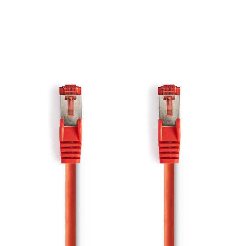Cat 6 kabel | RJ45 Zástrčka | RJ45 Zástrčka | S / FTP | 30.0 m | Kulatý | LSZH | Červená | Plastový Sáček - obrázek produktu