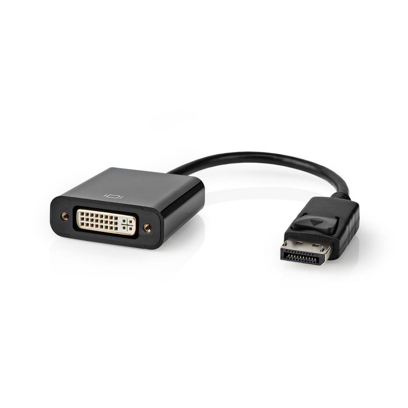 DisplayPort adaptér | DisplayPort Zástrčka | DVI-D 24+1 Zásuvka | Poniklované | Přímý | 0.20 m | Kulatý | PVC | ABS | Černá | Št - obrázek č. 2